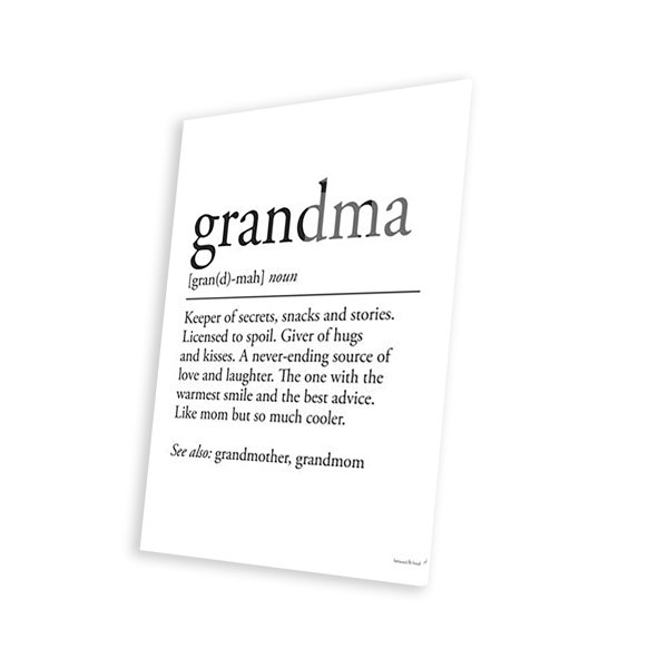 Trinx Grandma Definition by Unframed Graphic Art Wayfair